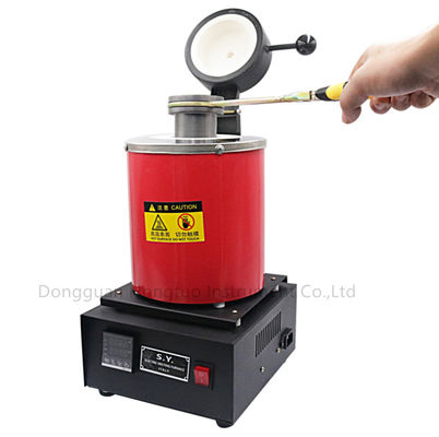 فرن ذوبان الذهب والفضة 1400W 1100 °C مع شاشة CNC